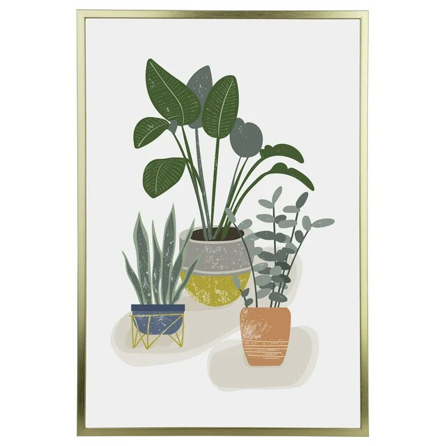 24x36 Thin Flat Gold Poster Frame