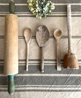 Farmhouse Primitive Munising Maple Wood RollingPin Food Masher Handcarved Spoons — photo 2