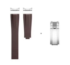 20mm FKM Rubber Strap Band & Clasp for Rolex Submariner/Daytona GMT