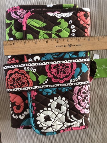 NWT VERA BRADLEY LOLA Flora BABY Changing Pad Clutch Brown Pink Green Adorable - Picture 5 of 8