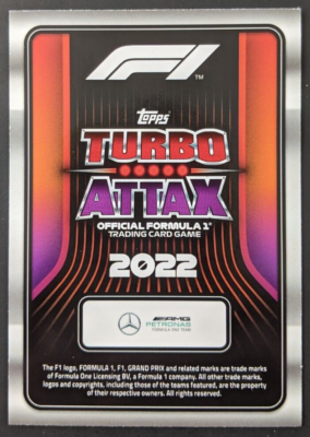 George Russell #338 Idol 2022 Topps Turbo Attax F1 Foil Formula 1