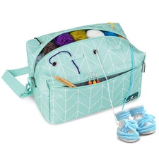 Crochet Bag Knitting Tote Storage Organizer Hook Sewing Needle Pouch Holder