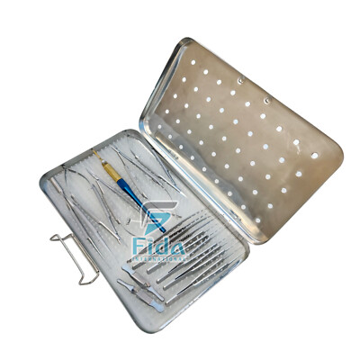 Micro Hand Surgery Kit Arthritis Surgery Vascular Hand Surgical Instruments 18pc