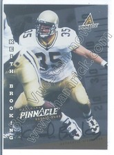 keith brooking rookie draft auto autograph georgia ga tech jackets college #/500