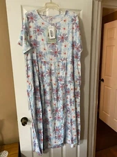 YesNo BLUE Casual Maxi Dress, Lounger, Gown with pockets. New with Tags, SIZE M