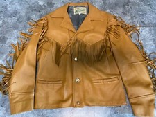 Vintage Mid Western Sports Togs Fringed Jacket size 40