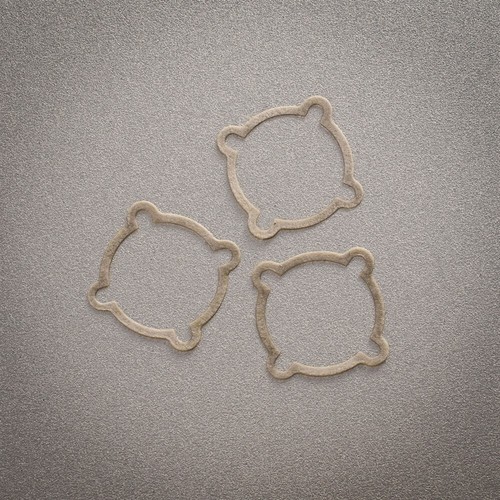 3x Cox .049 Die Cast Model Engine Fuel Tank Backplate Crankcase Gasket 049 - Picture 2 of 2