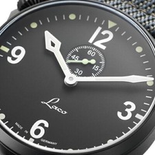 LACO 861909 PILOT COCKPIT Spirit of St. Louis Automatic 42mm Black New W/Box F/S