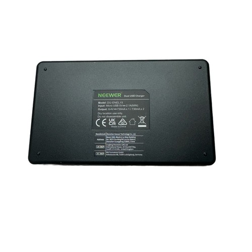 Neewer EN-EL15 Li-ion Dual Battery Charger Nikon Z5 Z6 Z6 II, Z7 Z7II, Z8, D780 - Picture 3 of 3