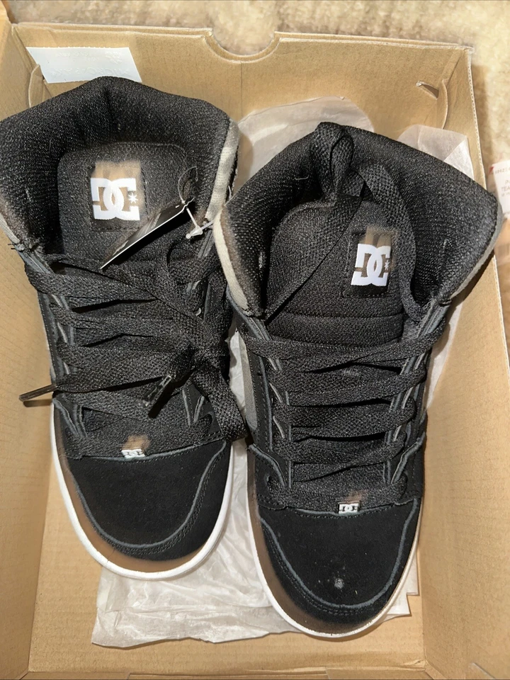 DC Rebound SE Negro Estampado EE. UU. 6 Jóvenes Zapatos de Skate Tenis ADbS100204 Foto 3 de 4