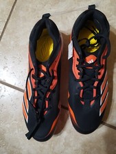 Adidas Icon 6 Bounce Baseball Cleats Men's Size 15  Black/Orange/White FV9349.