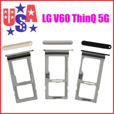 MicroSD SIM Card Tray Holder Replacement For LG V60 ThinQ 5G V600 Gold Silver