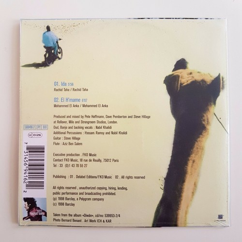 RACHID TAHA : IDA ♦ CD Single Promo NEUF ! ♦ - Picture 2 of 2