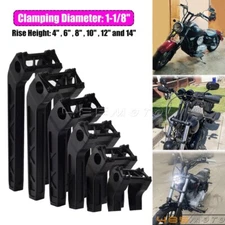 Club Style 1-1/8" Pullback Handlebar Riser For Harley Dyna Softail Low Rider S