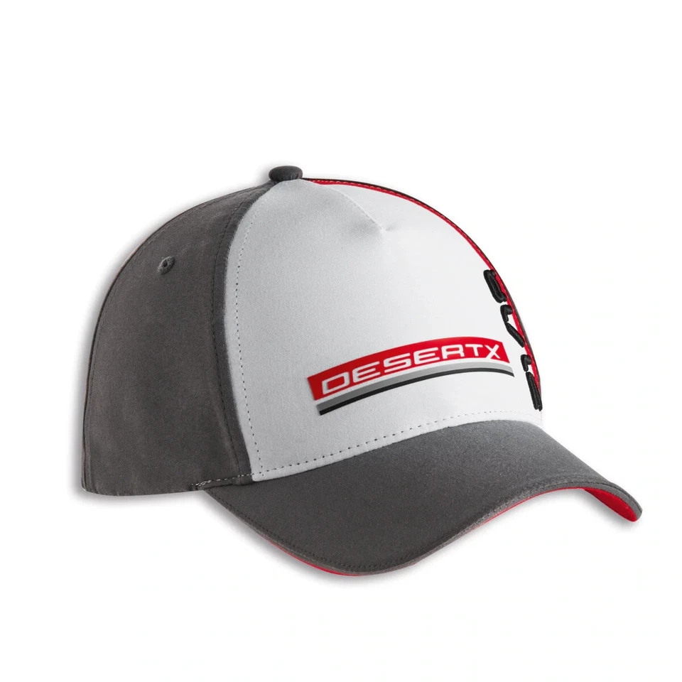 Ducati Desert-X Hat Cap Baseball Cap Grey White New - Image 2 of 3