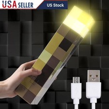 Light Up Wall Torch USB Battery Powered Handheld Night Lamp Portable Outdoor New