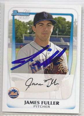 #ad James Fuller Signed Autogrpahed Card 2011 Bowman Prospects $4.98