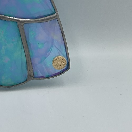 Stained Glass Angel Suncatcher Handcrafted Leaded Hanging Window Charm - Picture 9 of 9