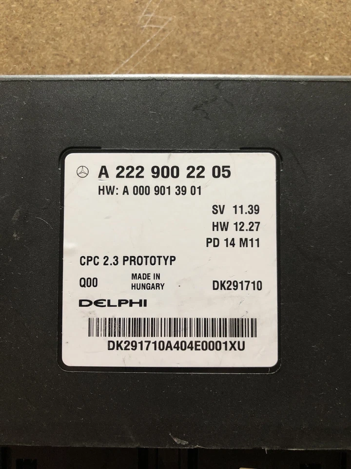 Mercedes W222 Control Unit Steuergerät CPC 2.3 A2229002205 A0009013901 - Bild 2 von 4