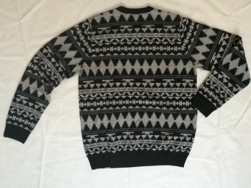 CARHARTT Pull homme "KHOTA SWEATER" NOIR/GRIS hiver laine NOEL - Imagen 6 de 11