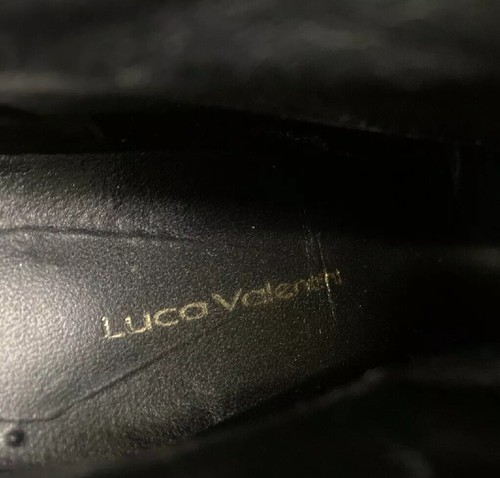 Luca Valentini braune High Heel-Booties aus Leder im Used-Look Größe 39 9 Italien - Bild 8 von 8