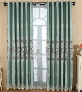 Elegant Grayish Blue Curtains Blackout Bedroom Window Draperies