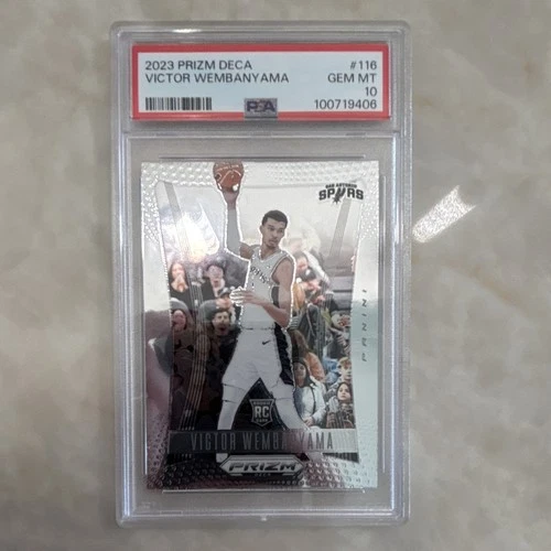 2023-24 Panini Prizm Deca Victor Wembanyama #116 RC Spurs PSA 10