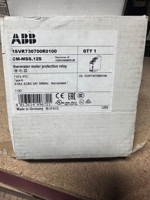 *NEW* ABB CM-MSS.12S 1SVR730700R0100 Thermistor VM Motor Protection Relay QTY: 1