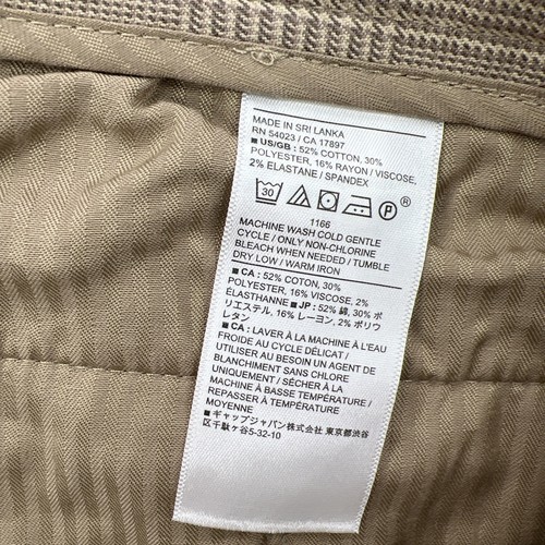 Banana Republic Pants Mens 34x32 Brown Grayson Slim Tapered Leg Plaid Dress Work - Picture 5 of 15