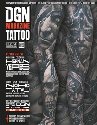 DGN Tattoo Magazin Hernan Yepes Ausgabe 203 Tattoo-Kunst Heft