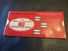 Vintage Conbined Anglian Newspapers C.A.N. - Metric Decimal Slide Converter