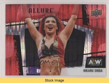 2022 Upper Deck Allure AEW Horizontal Red Rainbow Hikaru Shida #123 READ 11q6