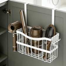 3-in-1 Hair Tool Organizer for Hair Dryer Bathroom White Hair Dryer Holder