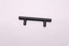 Contemporary Cabinet Pull Matte Black 5" x 3" Centers