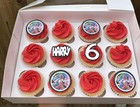 12 Pack Cupcake Cake Toppers Themed And Personalised Any Theme 