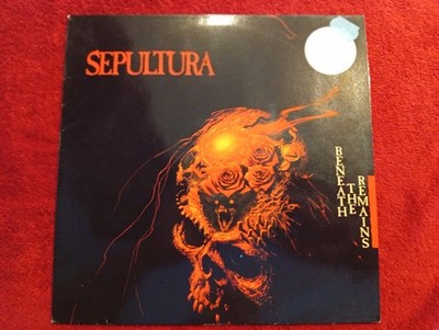 Sepultura-Benneth the Remains original Vinyl LP Album 1989 vg++