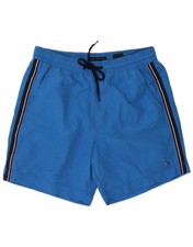 Tommy Hilfiger Mens Swimming Shorts Large Blue Polyester DL21