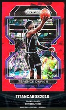 Terence Davis II 2021-22 Panini Prizm Red Ice Prizm Sacramento Kings #139