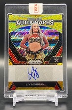 Liv Morgan Auto Gold Shimmer FOTL #/3 Superstar 2024 Panini Prizm WWE #SA-LVM