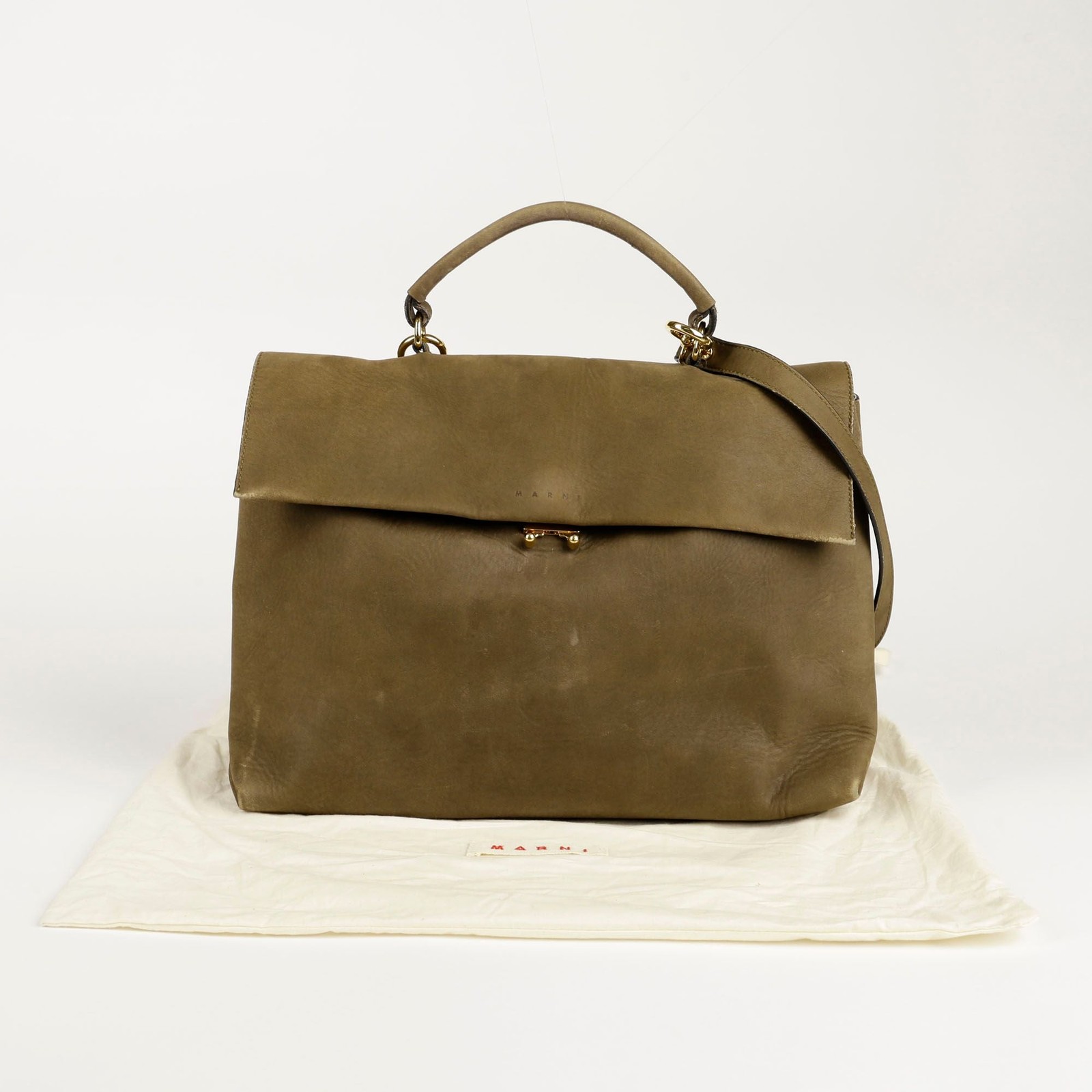 Satchel Tote Shoulder Bag Women Brown One Size
