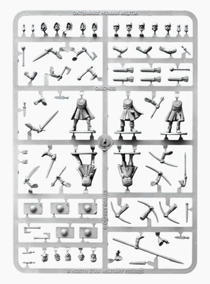 #ad Oathmark Human Light Infantry Sprue w 5 28mm Fantasy Roleplaying Miniatures $9.99