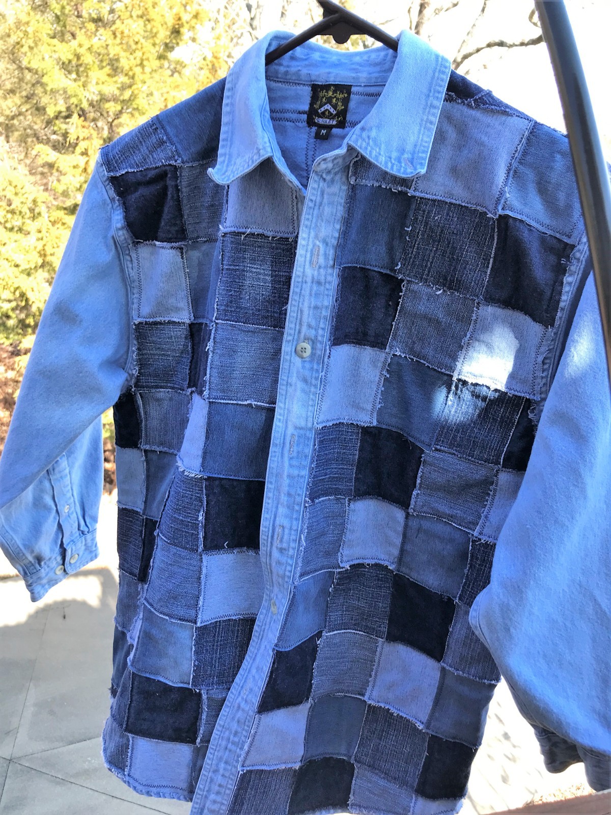 Table Rock Lake Upcycled Patchwork Denim Jacket, … - image 12