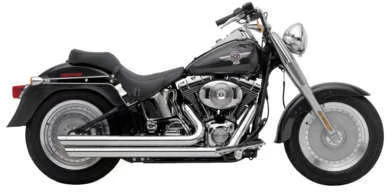 Выхлопная система Cobra Speedster Slashdown - хромированная для мотоцикла уличного велосипеда 6851 - Изображение 3 из 4