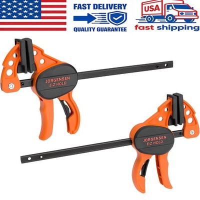 Jorgensen 4'' Bar Clamps E-Z Hold Clamps One Hand Clamp Quick Grip Woodworking