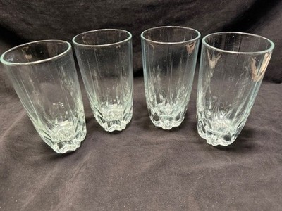 Mikasa Apollo Highball Cooler Crystal Glasses 6 1/8  Set of 4