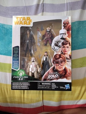 Star Wars Force Link 2.0 Han Solo Chewbacca Mimban Muddy Action Figure Set