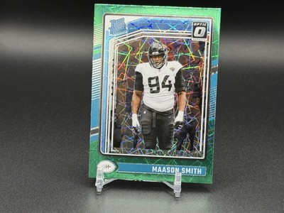 2024 Panini Donruss Optic - Rated Rookie Maason Smith #269 Green Velocity Prizm