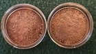 (2) Morgan $1 Coins Phil Mint  1888, 1889.