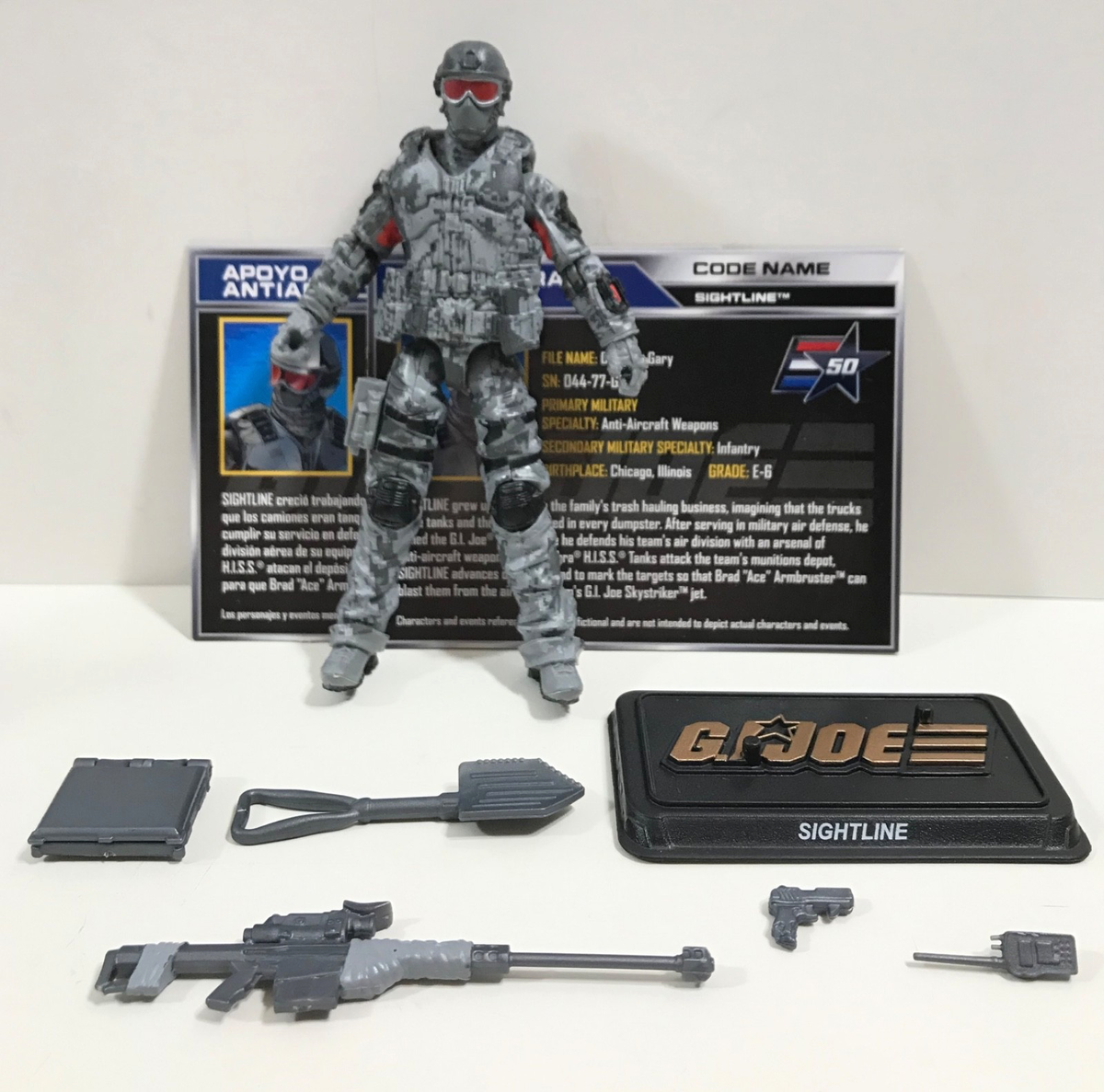 GI Joe 50th Anniversary Sightline loose figure 2015 Silent Strike
