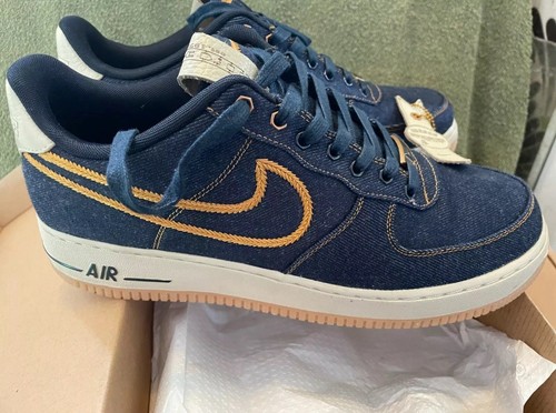 Nike Air Force 1 Low Premium Denim UK 9 / US 10 - 318775 404 rare only 9 on ebay - Picture 5 of 12